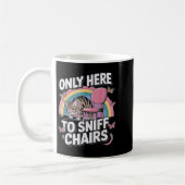 Funny Embarring Inappropriate Only Here To Sniff C コーヒーマグカップ (左)