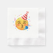 Funny Emoticon Party 縁ありカクテルナプキン (正面)