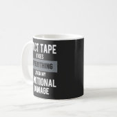 Funny Emotional Damage - Dark Dry Humor Graphic コーヒーマグカップ (正面左)