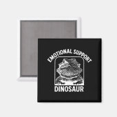 Funny Emotional Suprt Dinosaur  マグネット (正面/裏面)