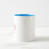 Funny Emotional Wellness Self-Care Aesthetic Mug ツートーンマグカップ (中央)