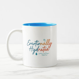 Funny Emotional Wellness Self-Care Aesthetic Mug ツートーンマグカップ