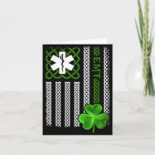 Funny Ems Emt Paramedic Gift St Patricks Day Shirt カード (正面)