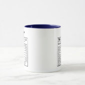 Funny EMT Nutrition Facts Paramedics Emergency マグカップ (中央)