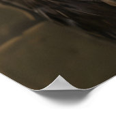 Funny Emu Bathroom Print, Newspaper Reading Animal ポスター (角)