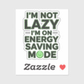 Funny Energy Saving Mode Decal シール (シート)