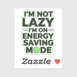 Funny Energy Saving Mode Decal シール