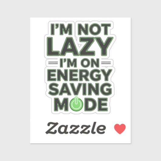 Funny Energy Saving Mode Decal シール (シート)