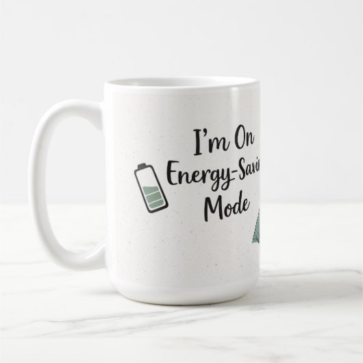 Funny Energy Saving Mug コーヒーマグカップ (左)