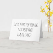 Funny Engagement Card カード (黄色い花)