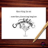 Funny Engagement Planning Begins Congratulations カード