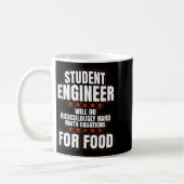 Funny Engineer Engineering College Student S コーヒーマグカップ (左)