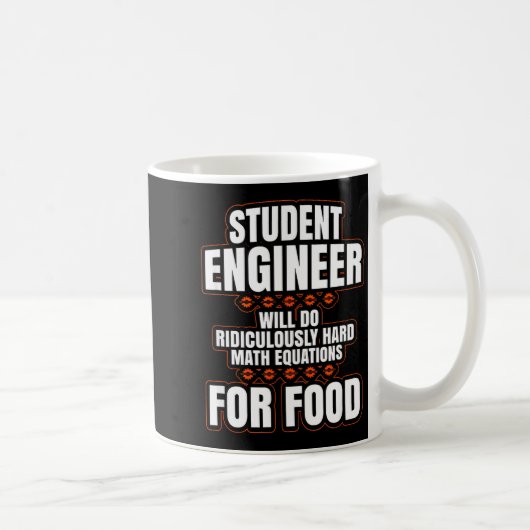 Funny Engineer Engineering College Student S コーヒーマグカップ (右)