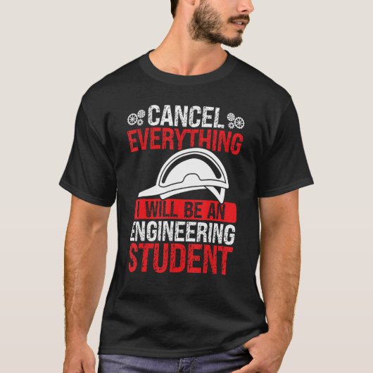 Funny Engineering Student Engineering School Gradu Tシャツ (正面)