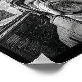 Funny English Bulldog Selfie Fighter Jet Lot Aviat ポスター (角)