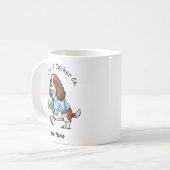 Funny English Cocker Spaniel Business Suit Coffee  コーヒーマグカップ (正面左)