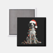 Funny English Setter Christmas Graphics Dog Lights マグネット (正面/裏面)