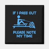 Funny Erg Machine Gym Ergometer Rowing Exercise  マグネット (正面)