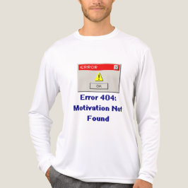 Funny Error 404 Motivation Not Found Retro T Shirt トライブレンドＴシャツ
