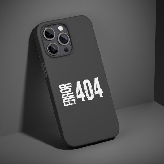 Funny Error 404 Page Not Found Geek Humor Design iPhoneケース