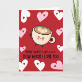 Funny Espresso Pun Valentine シーズンカード (正面)