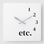 Funny etc. スクエア壁時計 (正面)