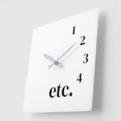 Funny etc. スクエア壁時計 (傾斜)