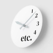 Funny etc. ラウンド壁時計 (傾斜)