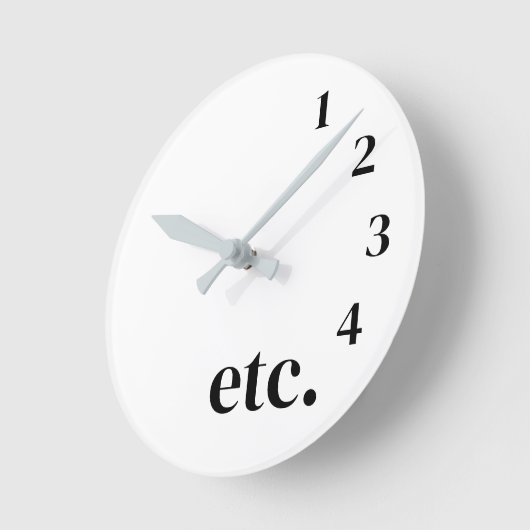 Funny etc. ラウンド壁時計 (傾斜)