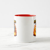  Funny Everything Is Fine Trash Can Mug ツートーンマグカップ (中央)