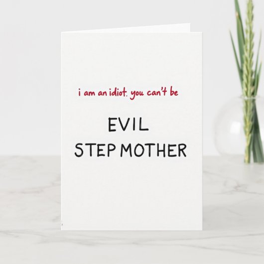 Funny Evil Stepmother Card カード (正面)