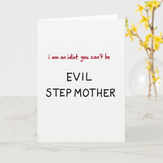 Funny Evil Stepmother Card カード (黄色い花)