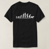 Funny Evolution Man Evolved Into Sheep  Tシャツ (デザイン正面)