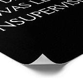 Funny Excuse Quote On The Back  ポスター (角)