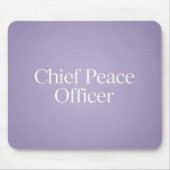 Funny Executive Title Minimalist Purple マウスパッド (正面)