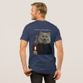 Funny Exorcist Cat Shirt - The Power Of Catnip Com トライブレンドTシャツ (フル背面)