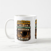 Funny Expectation Quote – Basement Humor Art コーヒーマグカップ (左)