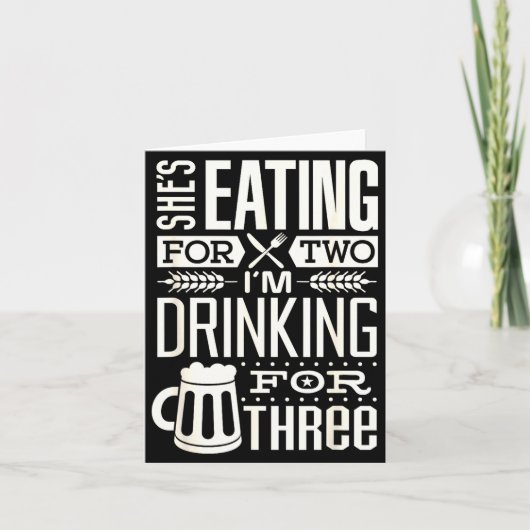 Funny Expecting Dad Shirt For Pregnancy New Dad Fa カード (正面)