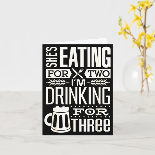 Funny Expecting Dad Shirt For Pregnancy New Dad Fa カード (黄色い花)