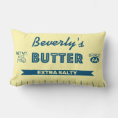 Funny Extra Salty Stick of Butter Personalized ランバークッション (正面)