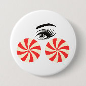 Funny Eye Candy Button for Women 缶バッジ (正面)