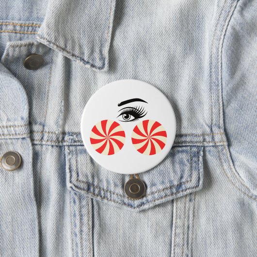 Funny Eye Candy Button for Women 缶バッジ (インサイチュ)