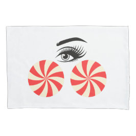 Funny Eye Candy Pillowcase for Women - Bedroom Fun 枕カバー