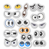 Funny Eyes Expression Googly Eyes Sticker Set シール (正面)