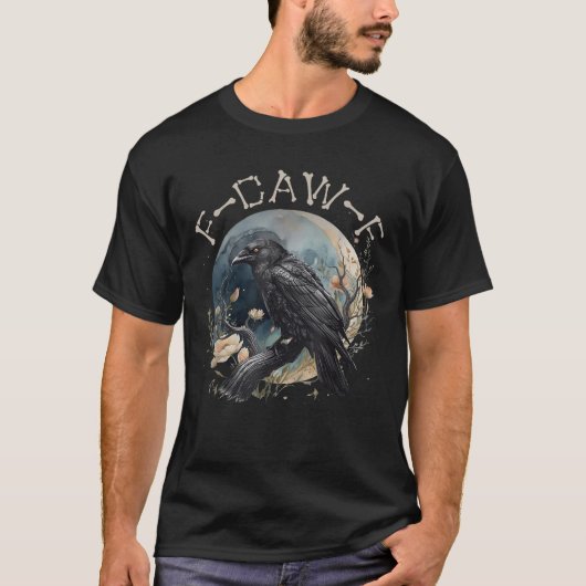 Funny F-caw-f Black Crow Fcawf Black Crow Tシャツ (正面)