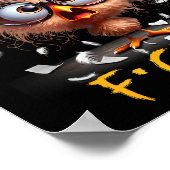 Funny F-caw-f Black Crow Fcawf Humor Quote Bird Sh ポスター (角)