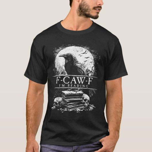 Funny F-caw-f Books Skulls Gothic  Tシャツ (正面)