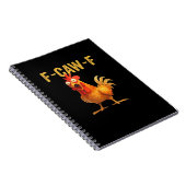 Funny F-Caw-F Chicken Creative Casual ノートブック (右側)