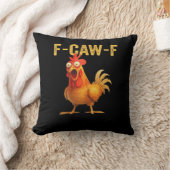 Funny F Caw F Chicken Creative Casual Design クッション (ブランケット)