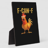 Funny F Caw F Chicken Creative Casual Design フォトプラーク (側面)